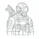metro 2033 character tattoo design idea