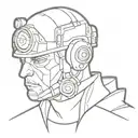 metro 2033 character tattoo design idea