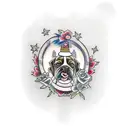 dog bone tattoo design idea