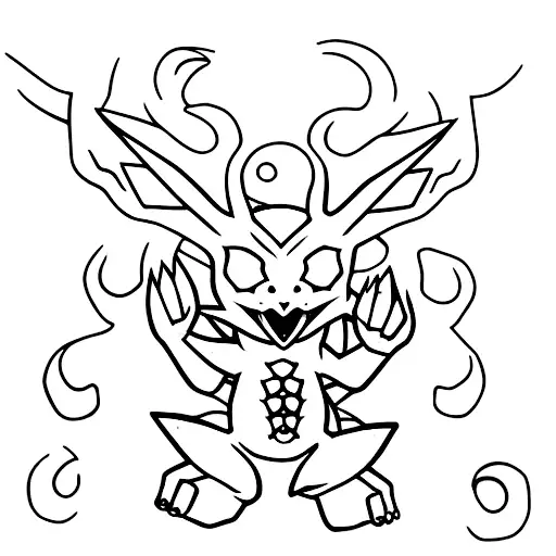 Pokemon Cubone skull tattoo design idea