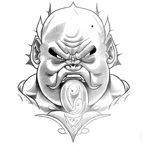 Majin Buu  tattoo design idea