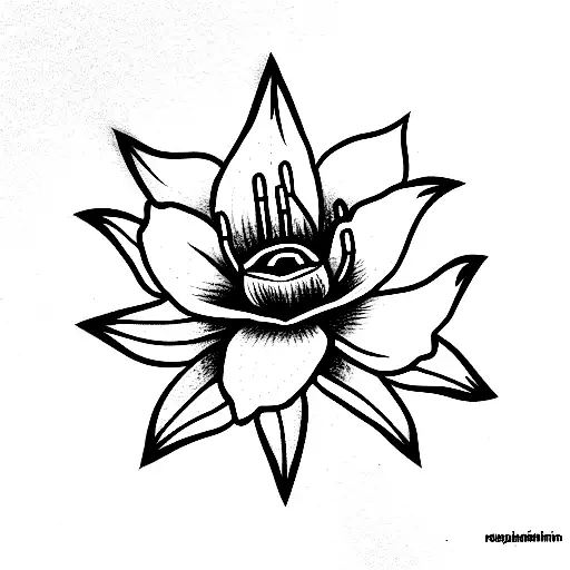 bosnia lily tattoo design idea