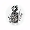 pineapple tattoo design idea