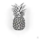 pineapple tattoo design idea