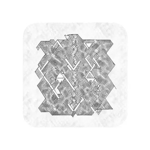 hex snakeskin two layer  tattoo design idea