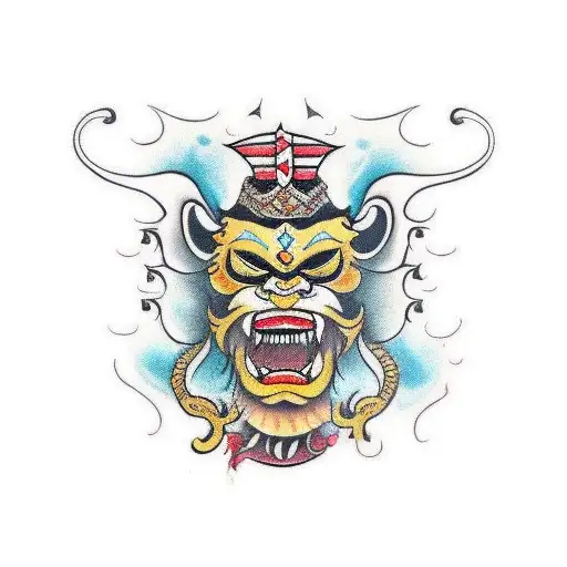 barong bali  tattoo design idea