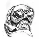 doomfist from overwatch  tattoo design idea