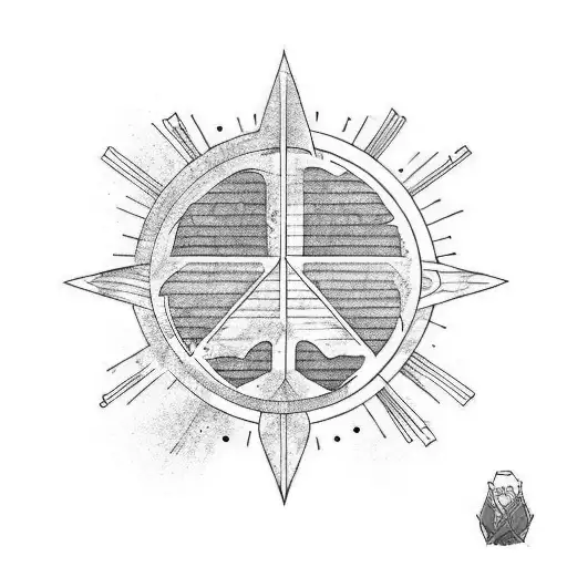 if you want peace prepare for war tattoo design idea