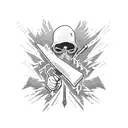 you need to fight for peace. even that, you will kill for love tattoo design idea