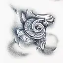 Ocean Sky tattoo design idea