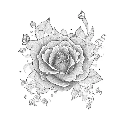 A motivational quote written in elegant script intertwined with delicate floral designs tattoo design idea