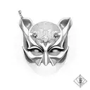 comedy and tragedy masks tattoo design idea