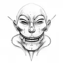 comedy and tragedy masks tattoo design idea