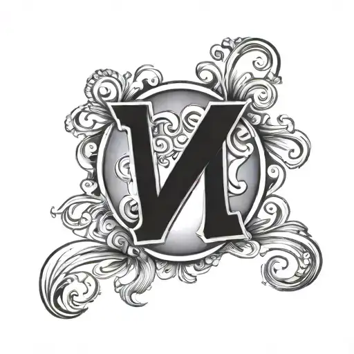 ACB&JHB kids initials tattoo design idea