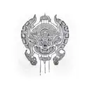 mayan calendar tattoo design idea