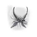 Centipede scary tattoo design idea