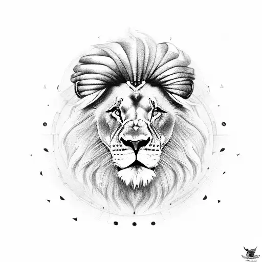 Lion with sikh tattoo design idea
