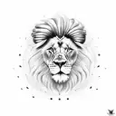 Lion with sikh tattoo design idea