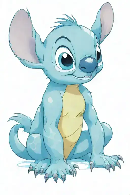 disney stitch tattoo design idea