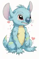 disney stitch tattoo design idea