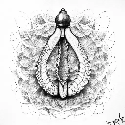 scales medicine tattoo design idea