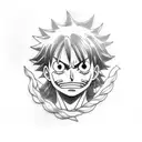 luffy, kurapika tattoo design idea