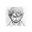 luffy vs kurapika tattoo design idea