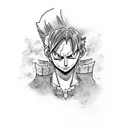 luffy vs kurapika tattoo design idea