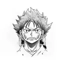 luffy, kurapika tattoo design idea