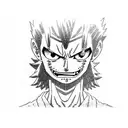 luffy, kurapika tattoo design idea