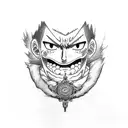 luffy, kurapika tattoo design idea