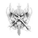 Zeus Vs kronos tattoo design idea