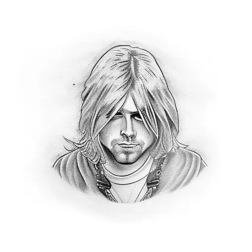 Kurt cobain tattoo design idea