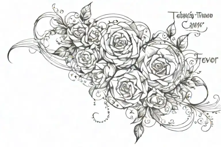today, tomorrow, forever  tattoo design idea