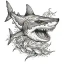 shark tattoo design idea