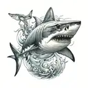 shark tattoo design idea