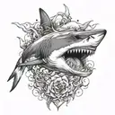 shark tattoo design idea