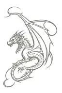 Gothic Dragon  tattoo design idea