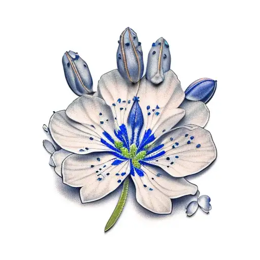   bluebonnets tattoo design idea