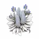   bluebonnets tattoo design idea