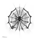 Spider Web tattoo design idea
