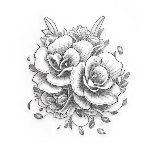 flores margaritas tattoo design idea