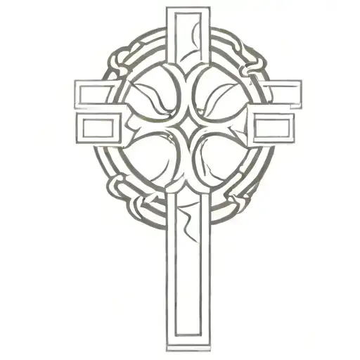 celtic cross tattoo design idea