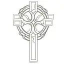 celtic cross tattoo design idea