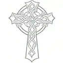 celtic cross tattoo design idea