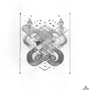 forever and always lettering tattoo design idea