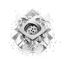 forever and always lettering tattoo design idea