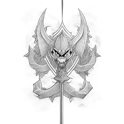 3 Sword tattoo design idea