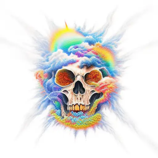 heaven versus hell  tattoo design idea