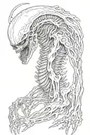 xenomorph Alien from Alien tattoo design idea